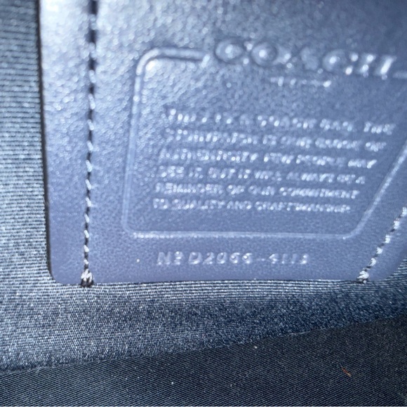 Coach Brown and Navy Shoulder Bag - Picture 5 of 6